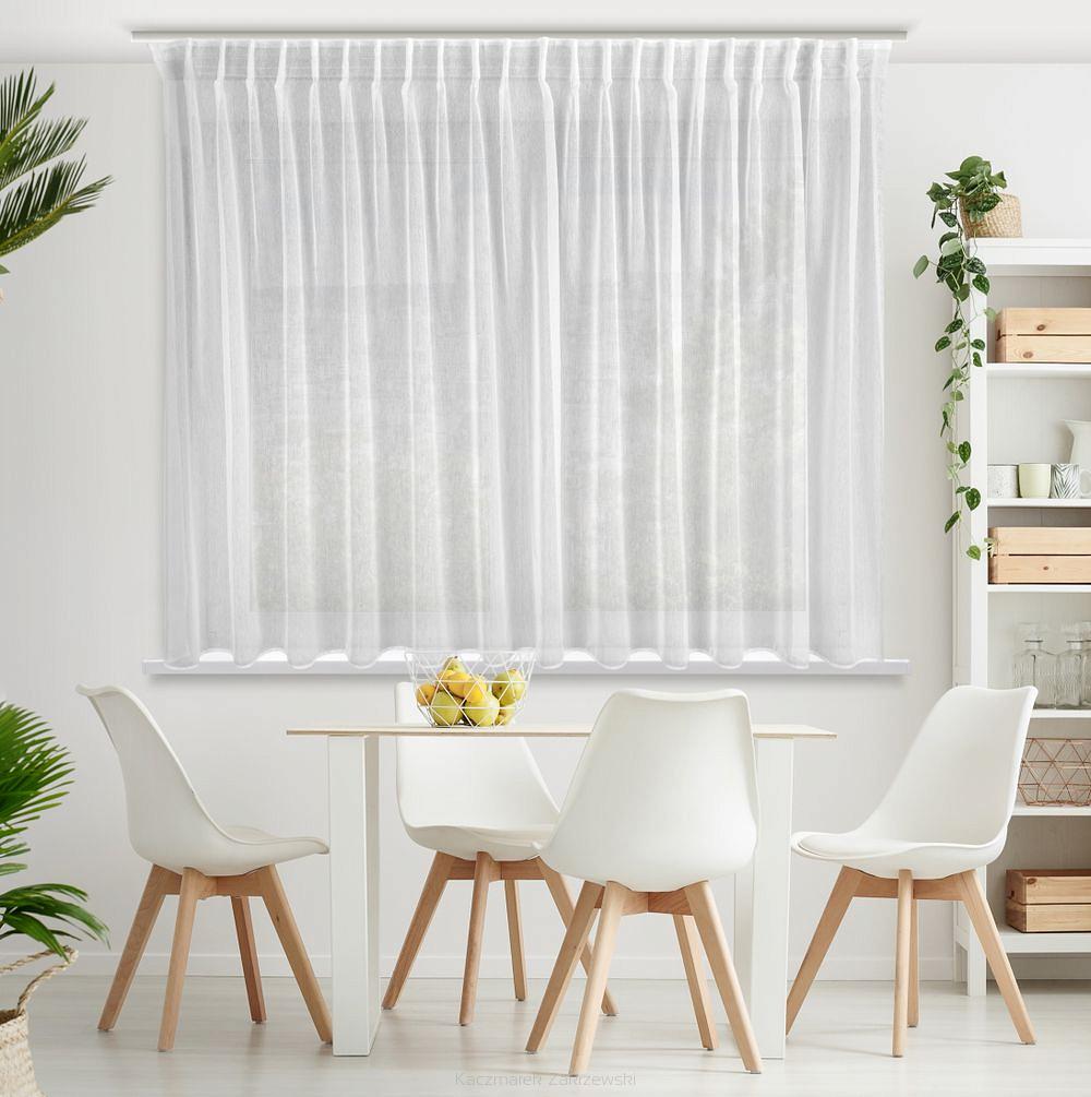 Firana gotowa na taśmie BELISSA 300x170 Eurofirany biały