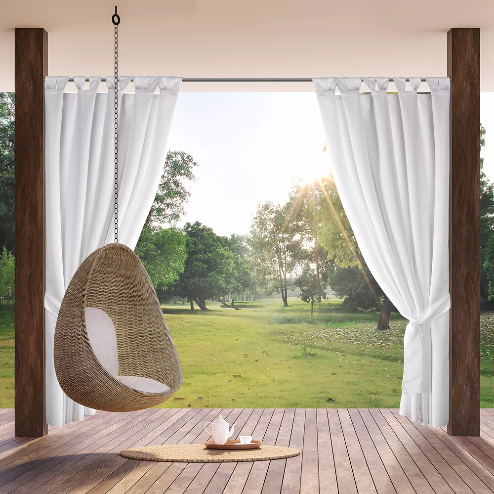 Zasłona gotowa na taśmie GARDEN2 155x240 Eurofirany biały