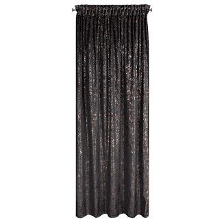 Zasłona gotowa na taśmie TULIA 135x270 Eurofirany czarny