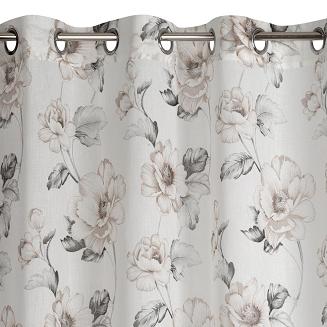 Firana gotowa na przelotkach BASALA 140x250 Eurofirany wielokolorowy