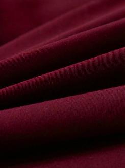 Bordowa Pościel Queen Premium Satyna Bawełniana 140x200 ze Złotą Lamówką Biza