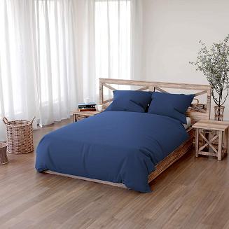 Pościel bawełniana SIMPLY 200x220 granatowa