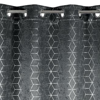 Zasłona gotowa na przelotkach AINA 140x250 Eurofirany stalowy