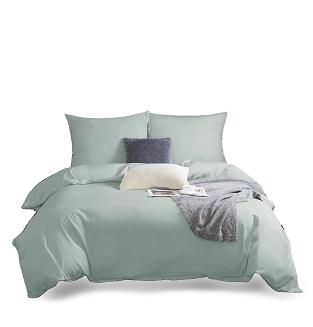 Pościel satyna bawełniana 220x200 SIN jednobarwna szałwiowa