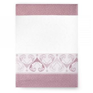 Ścierka kuchenna bawełna egipska 50x70 wzór Ankara różowa