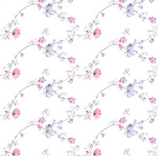 Piżama damska LUNA kod 476 różowa biała w kwiaty rozpinana