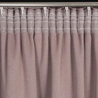 Zasłona gotowa na taśmie CARLO 130x300 Eurofirany pudrowy róż