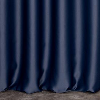 Zasłona gotowa na przelotkach HARMONY 140x250 Eurofirany granatowy/złoty