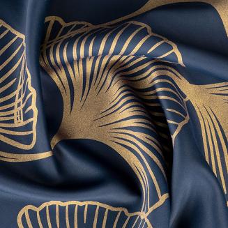 Zasłona gotowa na przelotkach HARMONY 140x250 Eurofirany granatowy/złoty