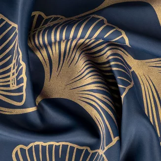 Zasłona gotowa na przelotkach HARMONY 140x250 Eurofirany granatowy/złoty