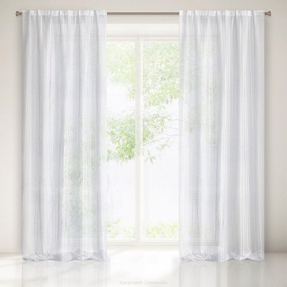 Firana gotowa na taśmie BIANKA 140x270 Eurofirany biały