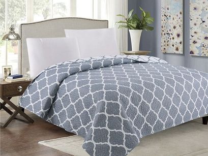 Narzuta dekoracyjna TAVIRA 170x210 meridian grey szara koniczyna maroko