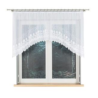 Firanka żakardowa gotowa na żabki JOWITA 250x100 biała