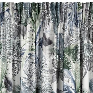 Zasłona gotowa na taśmie DAVOS 140x270 Eurofirany biały