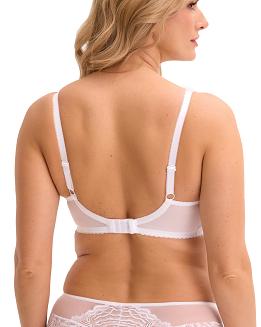 Biustonosz balkonetka z koronką Soft Jessia 1229 miękki biały