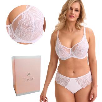 Biustonosz balkonetka z koronką Soft Jessia 1229 miękki biały