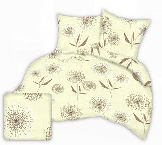 Pościel z kory 140x200 wzór dmuchawce na kremie