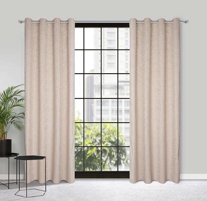 Zasłona gotowa na przelotkach OCTAVIA 140x250 Eurofirany beżowa