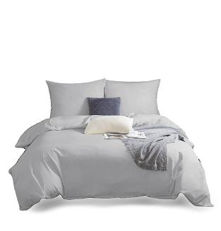 Pościel satyna bawełniana 160x200 SIN jednobarwna szara