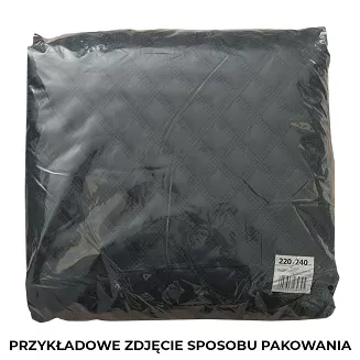 Narzuta dekoracyjna VELVI 220x240 pikowana w geometryczny wzór ciemnopudrowa