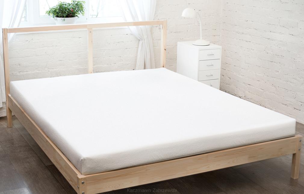 Prześcieradło jersey z gumką 200x220 biały