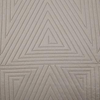 Narzuta dekoracyjna TRIO 240x220 pikowana beżowa