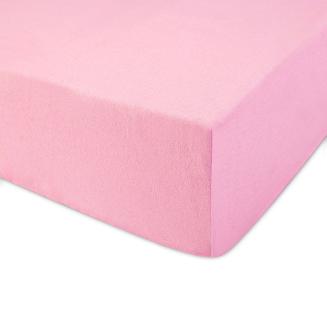 Prześcieradło jersey z gumką 120x200 Darymex różowe