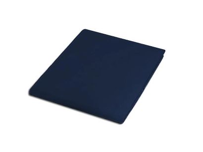 Prześcieradło satyna bawełniana bez gumki 160x220 ciemnogranatowe