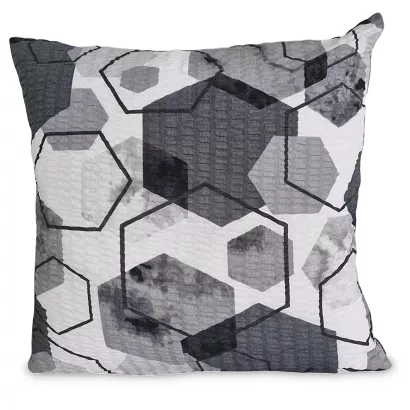 Poszewka z kory 70x80 czarna biała geometria