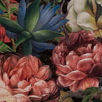 Zasłona gotowa na taśmie PEONIA 140x270 Eurofirany bordowy