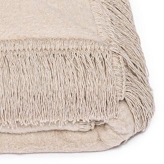 Koc bawełniano-akrylowy 150x200 taupe
