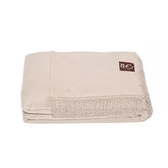 Koc bawełniano-akrylowy 150x200 taupe
