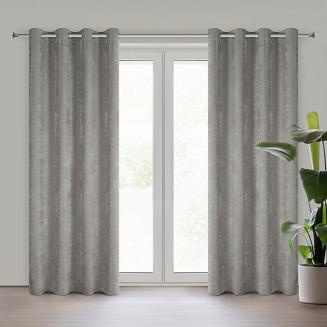 Zasłona gotowa na przelotkach VANI 140x250 Eurofirany szary