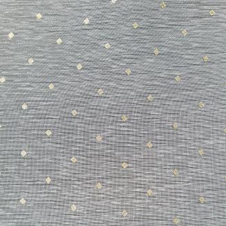 Firana gotowa na przelotkach SIBEL 140x250 Eurofirany biały/jasnozłoty