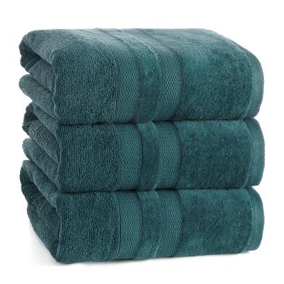 Ręcznik bawełniany PORTO 50x90 Eurofirany ciemnoturkusowy puszysty i chłonny
