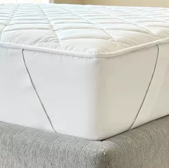 Bawełniany ochraniacz na materac 180x200 MATSAFE pikowany biały