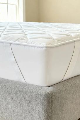 Bawełniany ochraniacz na materac 180x200 MATSAFE pikowany biały