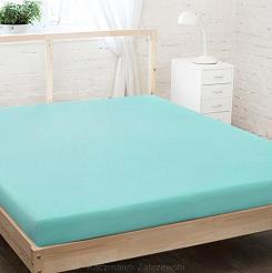 Prześcieradło jersey z gumką 120x200 turkusowy