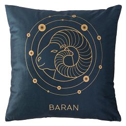 Poszewka dekoracyjna ZODIAK 40x40 Darymex granatowa Baran