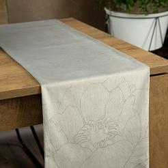 Obrus dekoracyjny BLINK 35x180 Eurofirany jasnopopielaty