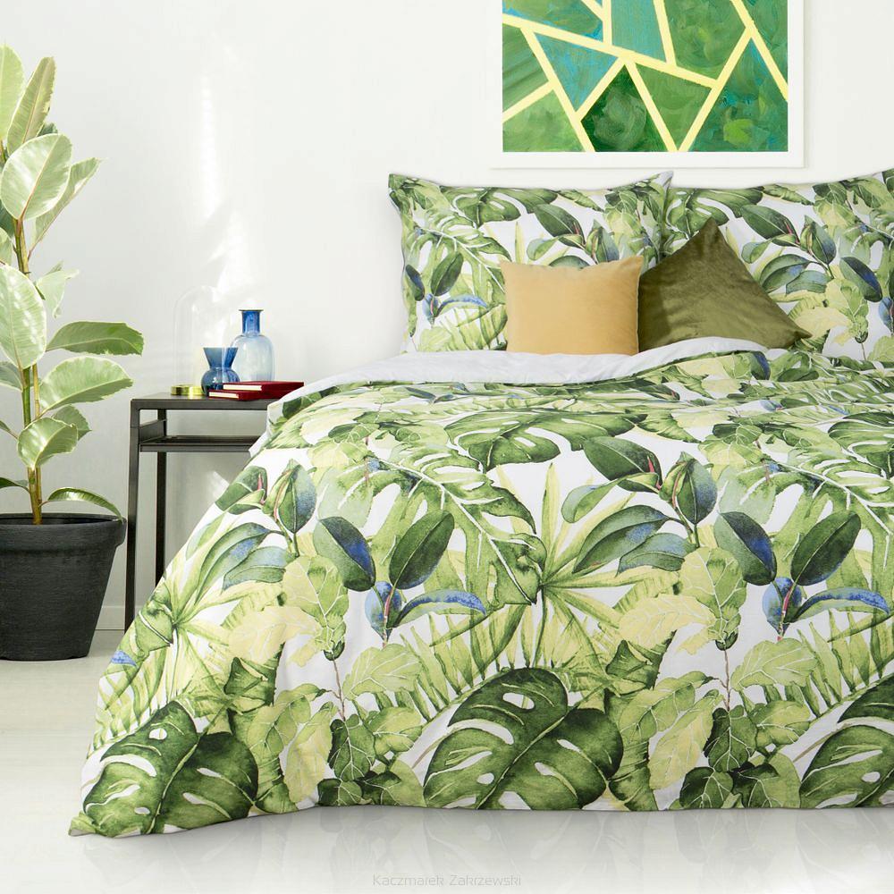 Pościel satynowa MONSTERA 160x200 Eurofirany wielokolorowy