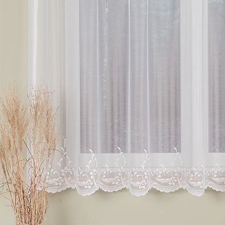 Firanka żakardowa gotowa na żabki AGNIESZKA 300x170 biała