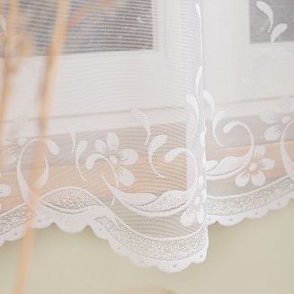 Firanka żakardowa gotowa na żabki AGNIESZKA 300x170 biała