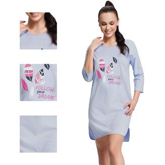 Koszula damska LUNA kod 12 oversize wrzosowa