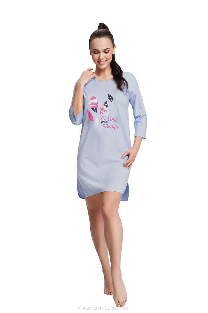 Koszula damska LUNA kod 12 oversize wrzosowa