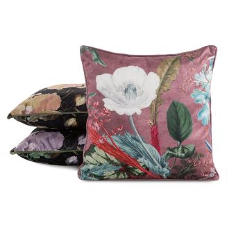 Poszewka dekoracyjna VELVET 45x45 Eurofirany ciemnoróżowy