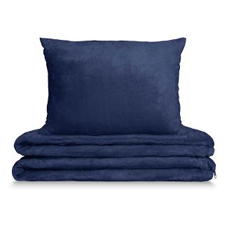 Pościel z mikrofibry Cozy MIŚ 140x200 granatowa
