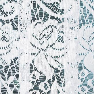 Firanka żakardowa gotowa na żabki DARIA 400x160 biała