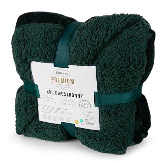 Koc narzuta TEDY 70x160 Eurofirany ciemnozielony