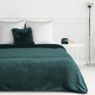 Koc narzuta TEDY 70x160 Eurofirany ciemnozielony